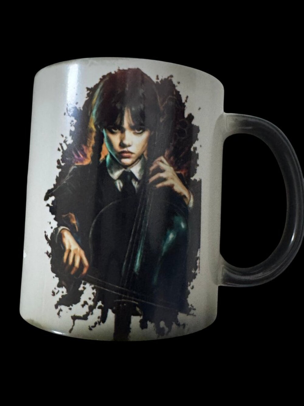 Color Changing Coffee Mug, Gothic Dark Art Design, 11oz, Heat Sensitive Ceramic